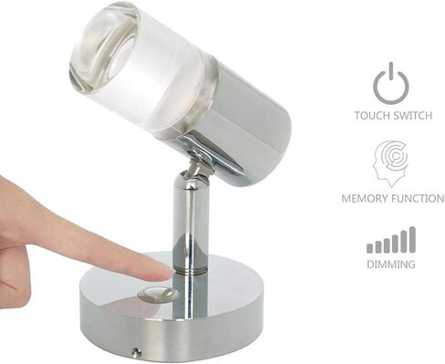LED Reading Light, Touch Switch Memory Function Dimmable Light for RV Caravan, Boat, Motorhome with USB Interface, Type E with USB Port in Saudi Arabia