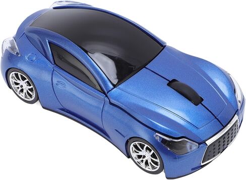 Sports Car Shaped Wireless Mouse, 1600DPI 2.4 GHz Ergonomic Cool Sport Car Optical Mouce with USB Receiver for Laptop, PC, Desktop (Pearl Blue) in Saudi Arabia
