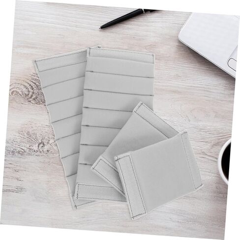 Mikikit 4pcs Padded Camera Bag Insert Partition Dividers for Soft Protection Scratch Resistant Lining Flexible Space Management Grey Color for DSLR and Mirrorless Cameras in Saudi Arabia