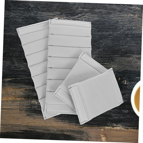 Mikikit 4pcs Padded Camera Bag Insert Partition Dividers for Soft Protection Scratch Resistant Lining Flexible Space Management Grey Color for DSLR and Mirrorless Cameras in Saudi Arabia