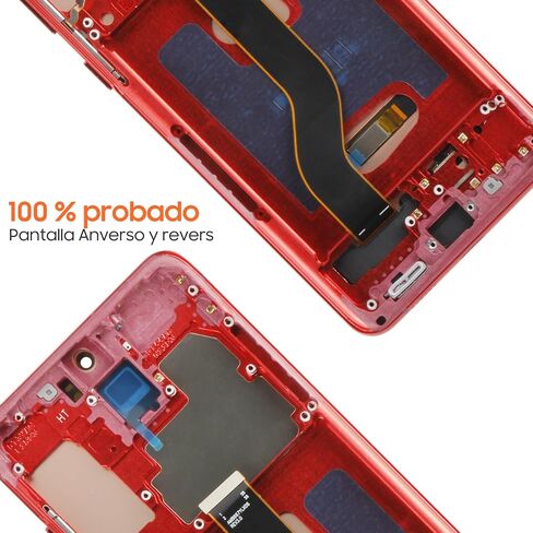 Soft OLED for Samsung Galaxy S20 Plus Screen Replacement for Samsung S20 Plus 5G LCD Display G985F G986U G986W LCD Digitizer Touch Assembly with Frame (Support Fingerprint,Original Size) (Silver) in Saudi Arabia