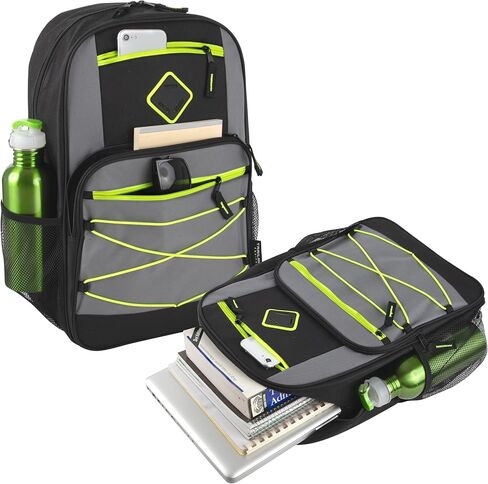 Trail maker Bulk Color Block Laptop Backpacks 24 Pack Wholesale Backpacks in Bulk for Kids Nonprofit (Male Colors Pack) in Saudi Arabia