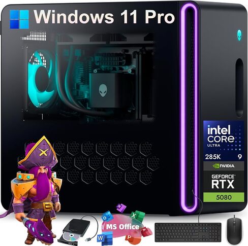 Alienware Dell Aurora R16 Gaming Desktop - Intel 24-Core Ultra 9 285K(Up to 5.7GHz), NVIDIA RTX 5080 16GB GDDR7, 64GB DDR5, 8TB SSD, 2TB HDD, Win11 Pro, w/DVD Drive in Saudi Arabia