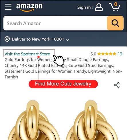 Gold Hoop Earrings, 18K Gold Plated Earrings for Women, Hypoallergenic Gold Earrings with 925 Sterling Silver Posts, Small Hoop Earrings for Anniversary, Birthday in Saudi Arabia