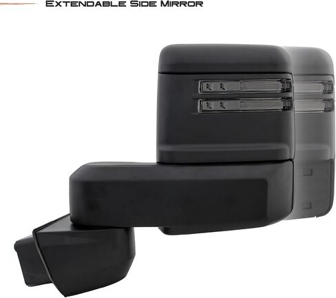 AKKON - Fit 2019-2023 Chevy Silverado/GMC Sierra 2500HD 3500HD Towing Mirror Power Heated Turn Signal Bling Spot Light Temp Sensor Black in Kuwait