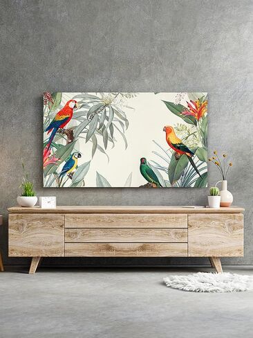 Modern Colorful Floral Print TV Dust Cover TV Monitor Screen Protector For LCD LED Indoor Bedroom Living Room Decoration Computer Cover Cloth(Size:52IN,Color:A) in Saudi Arabia