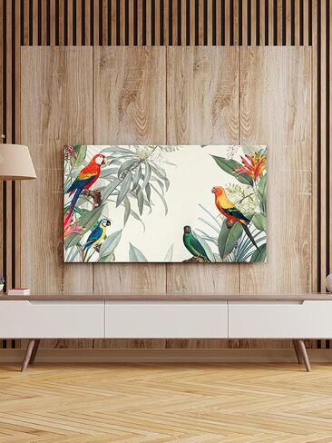 Modern Colorful Floral Print TV Dust Cover TV Monitor Screen Protector For LCD LED Indoor Bedroom Living Room Decoration Computer Cover Cloth(Size:52IN,Color:A) in Saudi Arabia