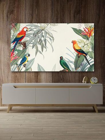 Modern Colorful Floral Print TV Dust Cover TV Monitor Screen Protector For LCD LED Indoor Bedroom Living Room Decoration Computer Cover Cloth(Size:52IN,Color:A) in Saudi Arabia