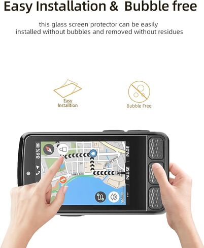 Screen Protector for Wahoo ELEMNT ROAM V3 GPS Cycling/Bike Computer, High-definition Scratch Resistant Film,Bubble Free HD Clear with Easy Installation Kit,(2 Pack). in Saudi Arabia