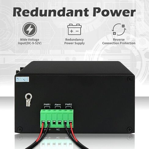 9port Industrial Managed SFP Switch 8 X Gigabit Ports 1 X SFP Slot DIN-Rail Mount IP40 with Vlan Qos LACP STP/RSTP L2 Management in Saudi Arabia