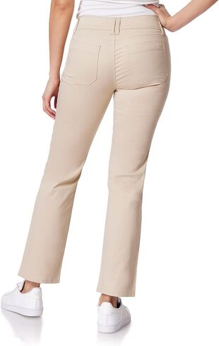 WallFlower Women's Luscious Curvy Uniform Bootcut Mid-Rise Juniors Pants, Hummus, 3 in Kuwait