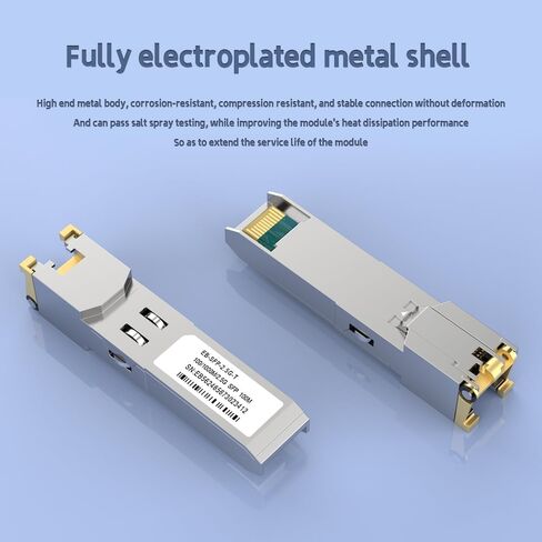 1.25G SFP-T Fiber Transceiver, Copper SFP to RJ45 Optical Module Auto-Negotiation, 10GBase SR, fit for Intel in Kuwait