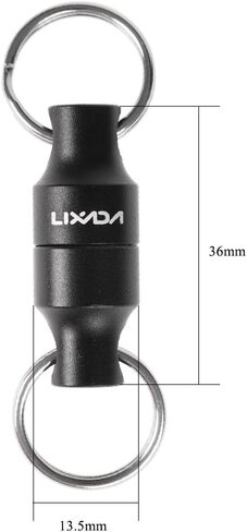 Lixada Magnetic Net Release Holder Fly Fishing Net Retractor Fishing Net Keeper Magnet Clip Landing Net Connector for Fishing Hooks, Lures, Flies, Trout Line in Saudi Arabia