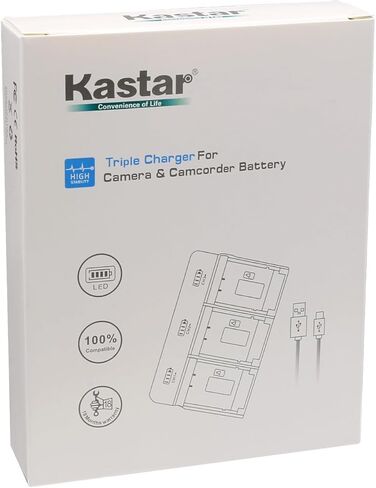 Kastar 3-Pack Battery and Triple Charger Replacement for Sony NP-F330 NP-F530 NP-F550 NP-F570 Battery in Saudi Arabia