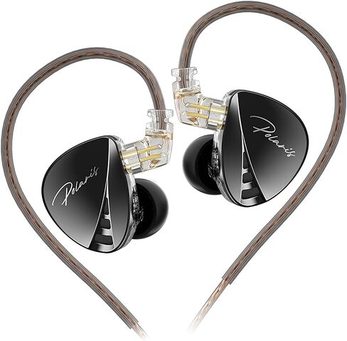 CCA Polaris 4 Tone Adjustable in Ear Monitor Headphones, Dynamic Dual Driver IEM Earphones, HiFi Stereo Gaming Earbuds with 2pin Detachable Cable in Saudi Arabia