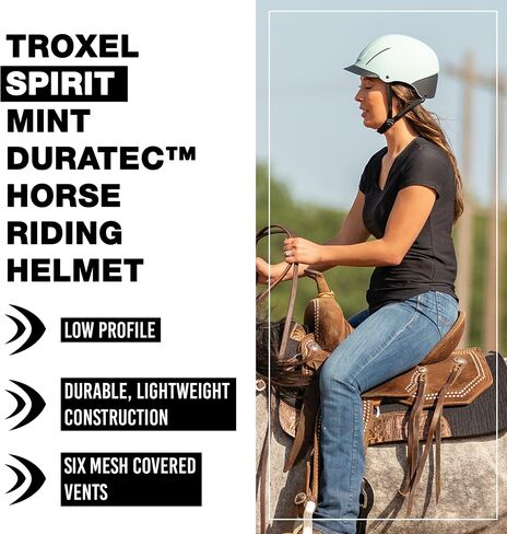 Troxel Spirit MIPS Duratec Horseback Riding Helmet Black S in Saudi Arabia