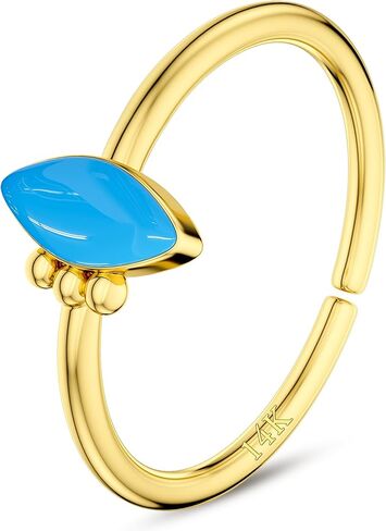 COCHARM 14k أقراط اللولب الذهبية الصلبة متمحور Daith القرط 16 مقياس تشيكوسلوفاكيا محارة هوب للنساء 8 مللي متر 10 مللي متر 12 مللي متر in Saudi Arabia