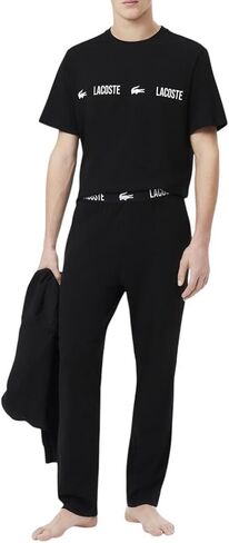 Lacoste mens Straight Fit Pajama Pant With Croc Waistband in Saudi Arabia