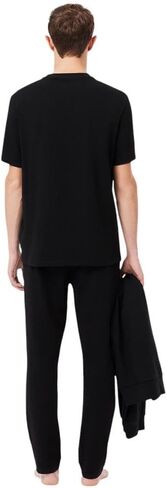 Lacoste mens Straight Fit Pajama Pant With Croc Waistband in Saudi Arabia