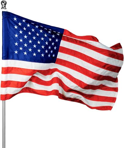 MARINE CITY American Flag Luxury Embroidered Stars and Double Stitched Sewn Stripes Polyester US Flags with Canvas Header and 2 Metal Grommets 20 x 30 Inches for Marines Boats Yachts (Pack of 1) in Saudi Arabia