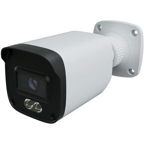 كاميرا أمان كاميرا أمان كاملة اللون 5MP ، 4-in-1 AHD/TVI/CVI/CVBS لـ Titanium HDC-IR5AS21/36 ، عدسة ثابتة 3.6 مم ، LED كامل اللون ، نظام DVR للمراقبة ، أبيض