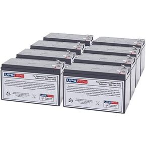 Set of 8, 12V 9Ah F2 Compatible Replacement Battery Set for Tripp Lite BP48V24-2U by UPSBatteryCenter®