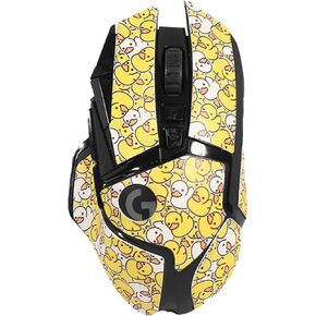 Mouse Grip Tape Full Coverage for Logitech G502 Gaming Mouse, Mouse Anti Slip Grip Tape,Self-Adhesive PreCut Sweat-Resistant Professional Mice Upgrade Kit(Yellow)