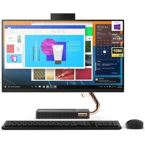 Lenovo Ideacentre A540 23.8" FHD All-in-One Desktop, AMD Ryzen 5 Pro 4650GE 6 Cores Processor, 16GB RAM 512GB PCIe SSD, Wi-Fi, Bluetooth, Wireless Keyboard & Mouse, Windows 10 Pro, Black