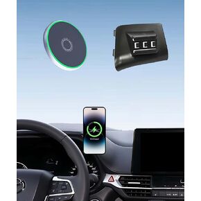 Car Phone Holder for Toyota Sienna 2021-2025 Accessories 15W Fast Wireless Charger Adjustable Air Vent Cell Phone Mount Hands-Free 360 Degree Rotation