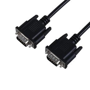 1pc DB9 Pin Serial Cable Extended Wire RS232 COM Female to Female Male to Male Direct Connection(0.5m,Male to Male)