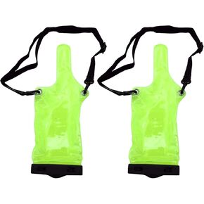 2Pcs Two Way Radio Waterproof Rainproof Bag Case Pouch for Motorola Kenwood Midland Walkie Talkie (Green)