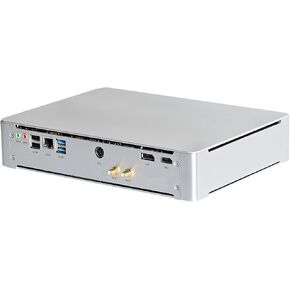 HUNSN 8K Mini PC, Small Server, Gaming Computer, Intel XEON D-1581, BM28, AMD Radeon RX 6400 4G Graphic, DP1.4a, HDMI2.1, Barebone, NO RAM, NO Storage, NO System