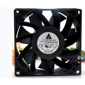 FFB0924SHE 92x92x38mm 24V 0.6A 4400RPM 100.29CFM 9CM 3-Wire Cooling Fan