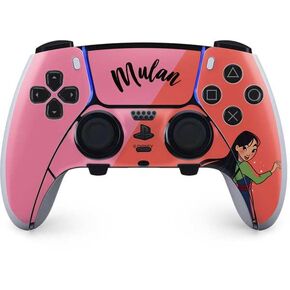 Skinit Decal Gaming Skin Compatible with PS5 DualSense Edge Pro Controller - Officially Licensed Disney Princess Mulan Art Design