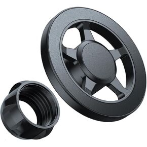 Phone Magnetic Ball Mount Adapter Compatible with MagSafe, 360 Degree Rotating Mount Fits All 17mm/0.67inch Ball Joint Car Phone Holder, Compatible with All Phones
