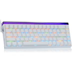 x AULA HERO 68 HE 60% Gaming Keyboard,Mini Portable Keyboard Hall Effect Magnetic Switch Hot Swappable Custom,Rapid Trigger Mode,8K Hz Polling Rate,0.125ms Latency,Side Printed PBT Keycaps,RGB Backlit