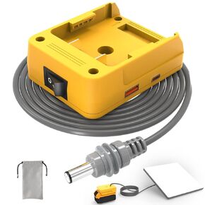 10FT/3M Starlink Mini Battery Adapter for Dewalt | Starlink Mini Portable Power Kit | Starlink Battery Pack Portable – DC Output Switch Control & Multi-Port Supply