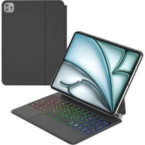 Keyboard case for iPad Air 11-inch (M3 2025/M2 2024) and iPad Pro 11-inch (1st/2nd/ 3rd/4n) - Magic Style Magnetic for 10.9in iPad Air 4th/ 5th with Multi-Touch pad. (Black)