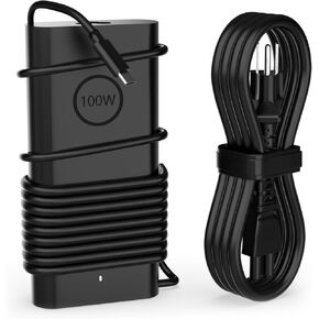 100W USB C PD3.0 Fast AI Laptop Charger Compatible with Dell Pro 14 13 16 Plus 2-in-1 / Dell Pro Rugged 14 13 Premium PA14250 PB16250 PA13250 Business Notebook AI PC Computer Power Adapter