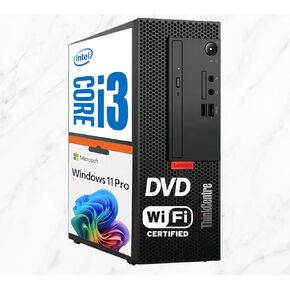 Lenovo ThinkCentre SFF Business Desktop Computer | 10th Gen Intel Core Quad-Core Processor | 32GB DDR4 RAM, 2TB Storage | AMD Radeon 520 2GB Graphics | DVD-RW | Windows 11 Pro