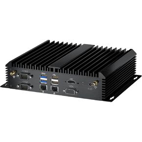 Thdeukoty Fanless Mini PC, Industrial Desktop Computers Windows 11 Pro, HTPC i5-8250U up to 3.4Ghz, 16G DDR4 RAM 256G SSD/COM/USB 3.0/4K/HDMI/VGA/2.5G LAN/WIFI6/BT 5.1/Full Metal Case/Auto Power On