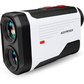 Golf Rangefinder with Slope - 1300/1500 Yards Laser Range Finder for Golf & Hunting, 7X Magnification, High-Precision Flag Locking Vibration, Rechargeable, IP54 Waterproof, Built-in Magnetic Strip