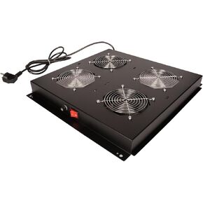 19 Inch Roof Fan Unit 2 Fans On/Off Black