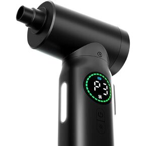 2In1 50000 RPM Air Blower and Vacuum Cleaner Turbo Jet Fan Dc5V 100W Portable Air Duster for Keyboard and Computer Cleaning