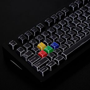 141 مفتاح الرجعية anime keycaps pbt pbt sub manga keycaps profile caps black key caps مجموعة ملائمة ل 61/64/87/104/108 لوحة مفاتيح مفاتيح ميكانيكية Cherry MX