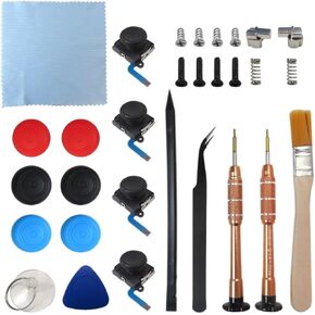 4Set Analog Joystick Thumb Sticks Replacement Left/Right 3D Joystick Sensor Repair Kit for Nintendo Switch Controller