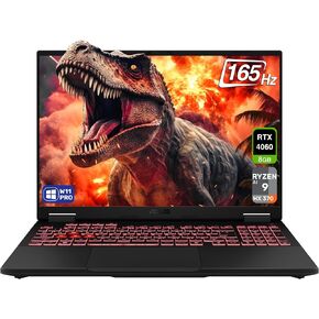 ASUS TUF A16 Copilot+ Gaming Laptop, AMD Ryzen AI 9 HX 370, 32 GB LPDDR5x RAM, 2 TB PCle SSD, 16" WQXGA (2560x1600) 165Hz Display, Nvidia G-Force RTX 4060, 1-Zone RGB Keyboard, W11 Pro, Jaeger Gray