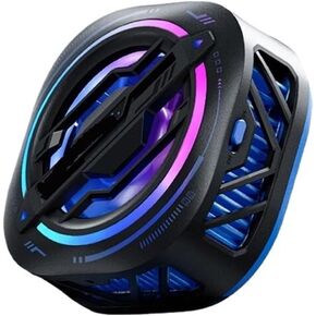 Black Shark Magnet 3 Pro Cooler FunCooler with RGB Light Fast Cooling Fan Cooler APP Control ICE Dock for Android iOS(Magnetic 3pro Black)