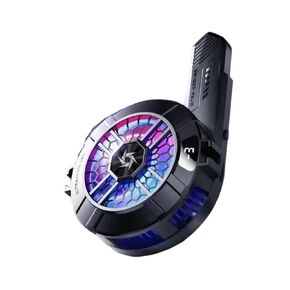 SL33 Mobile Phone Semiconductor Cooler 6" Shaped Semiconductor Cooling Fan Radiator Compatible for iOS Android Back-Clip Magnetic Heat Sink