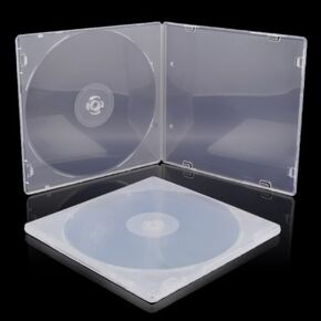 10 Pack 5.2mm CD Case Slim Single Super Clear PP Poly Plastic CD DVD Case Disc Storage Wallets